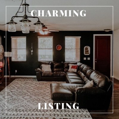 Photo inside a living room.