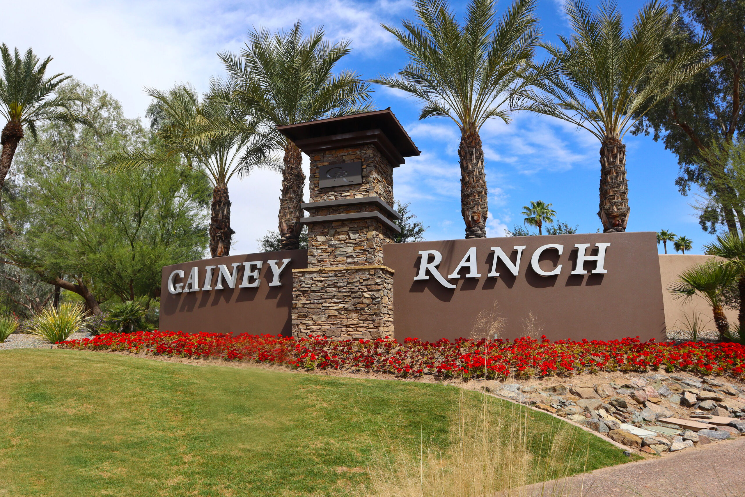 Entrance to Gainey Ranch in Scottsdale, Arizona.