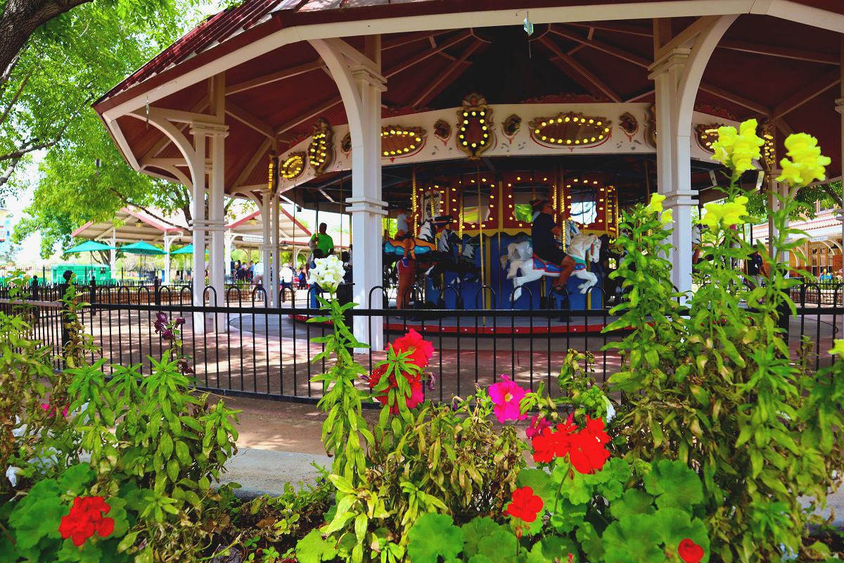 The Antique Carousel at McCormick-Stillman Railroad Park.