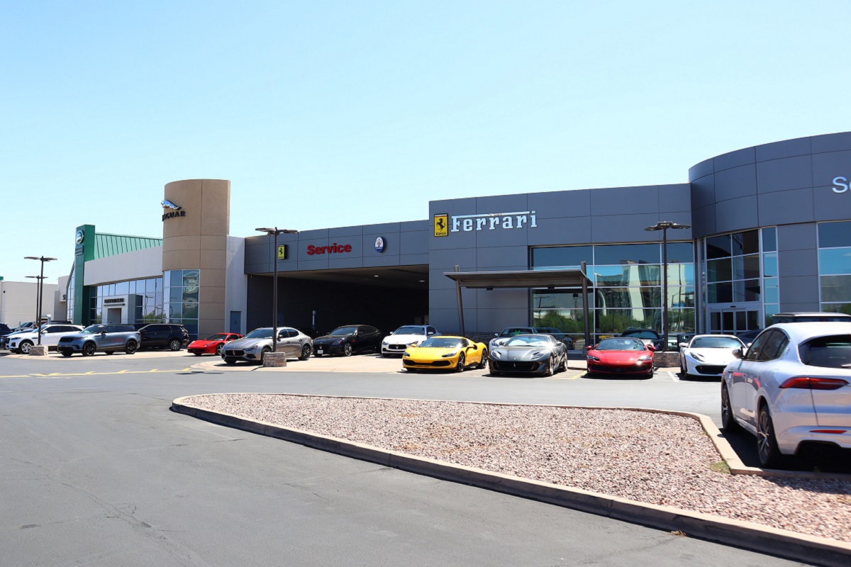 Land Rover, Jaguar, and Ferrari.