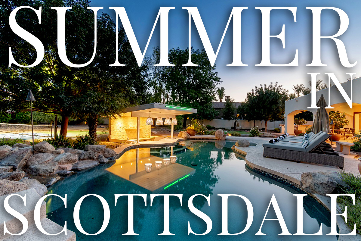 Photo of a home in Scottsdale with a pool.