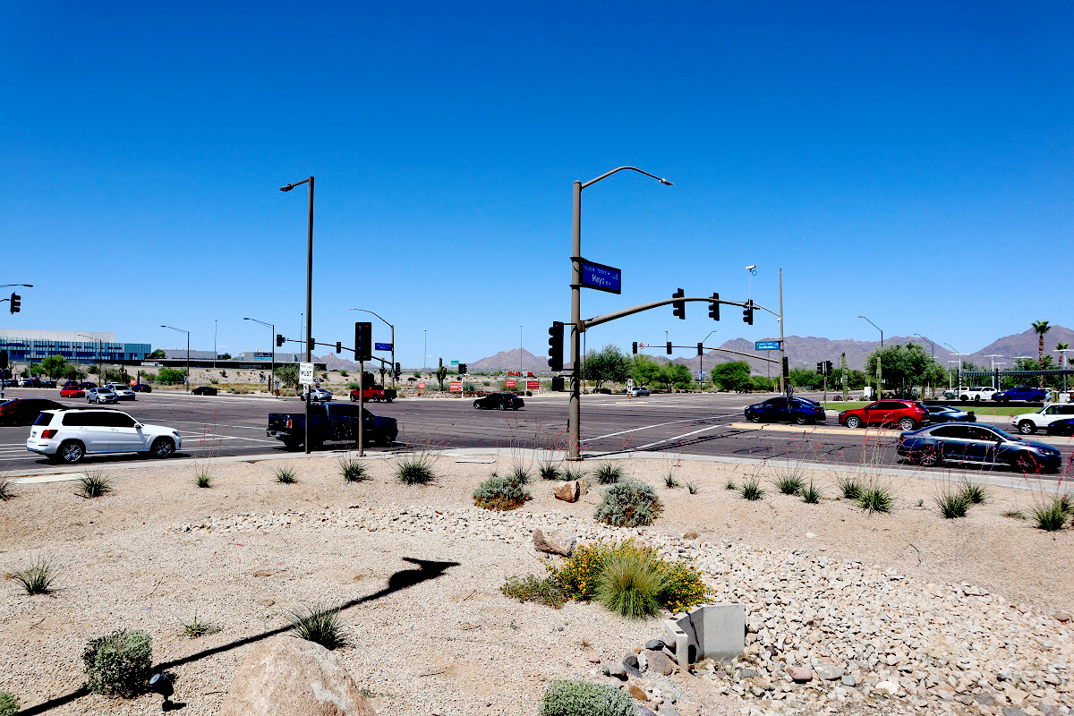 Scottsdale Road and Mayor Boulevard. 