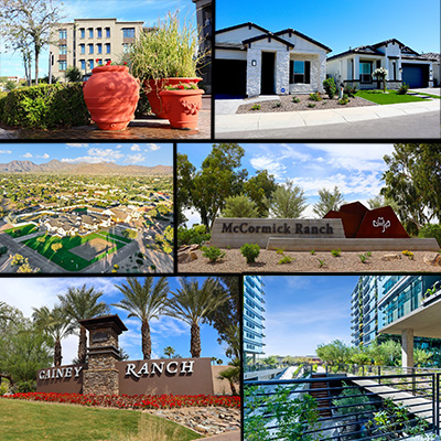 Collage of Scottsdale photos.