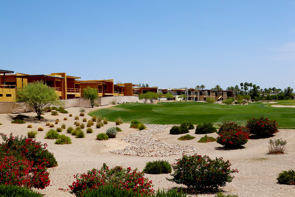 Golf course homes in Arizona.