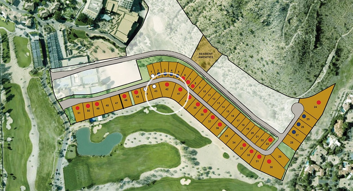 Map of parcels at Cullum Homes' The Estate in Ascent.