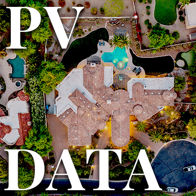 Top-down view of a luxury home in Paradise Valley.