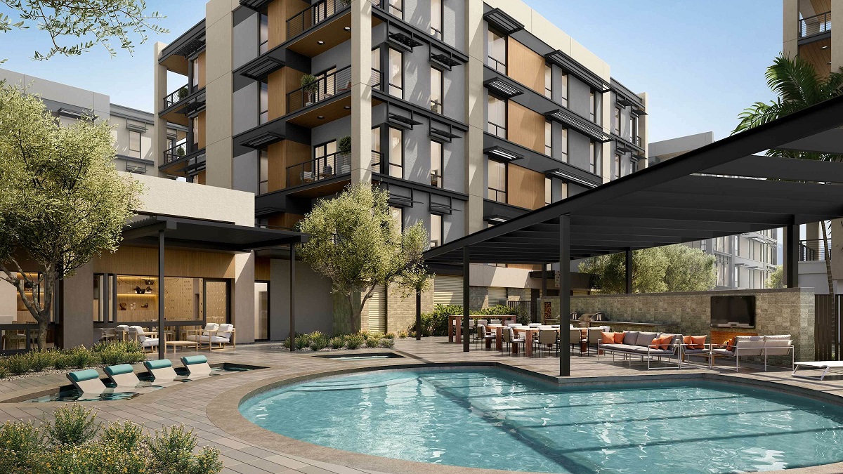Rendering Of Portico Luxury Condos.