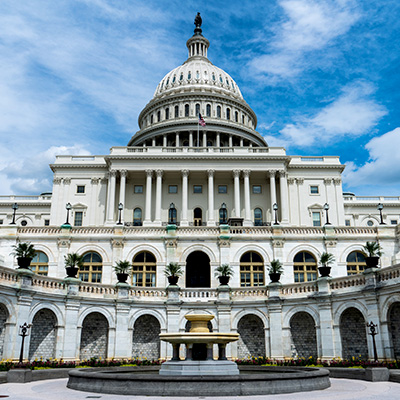 Photo of the US Capitol Building.