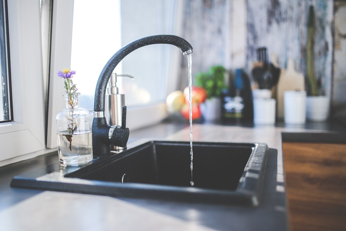 Photo of a water faucet.