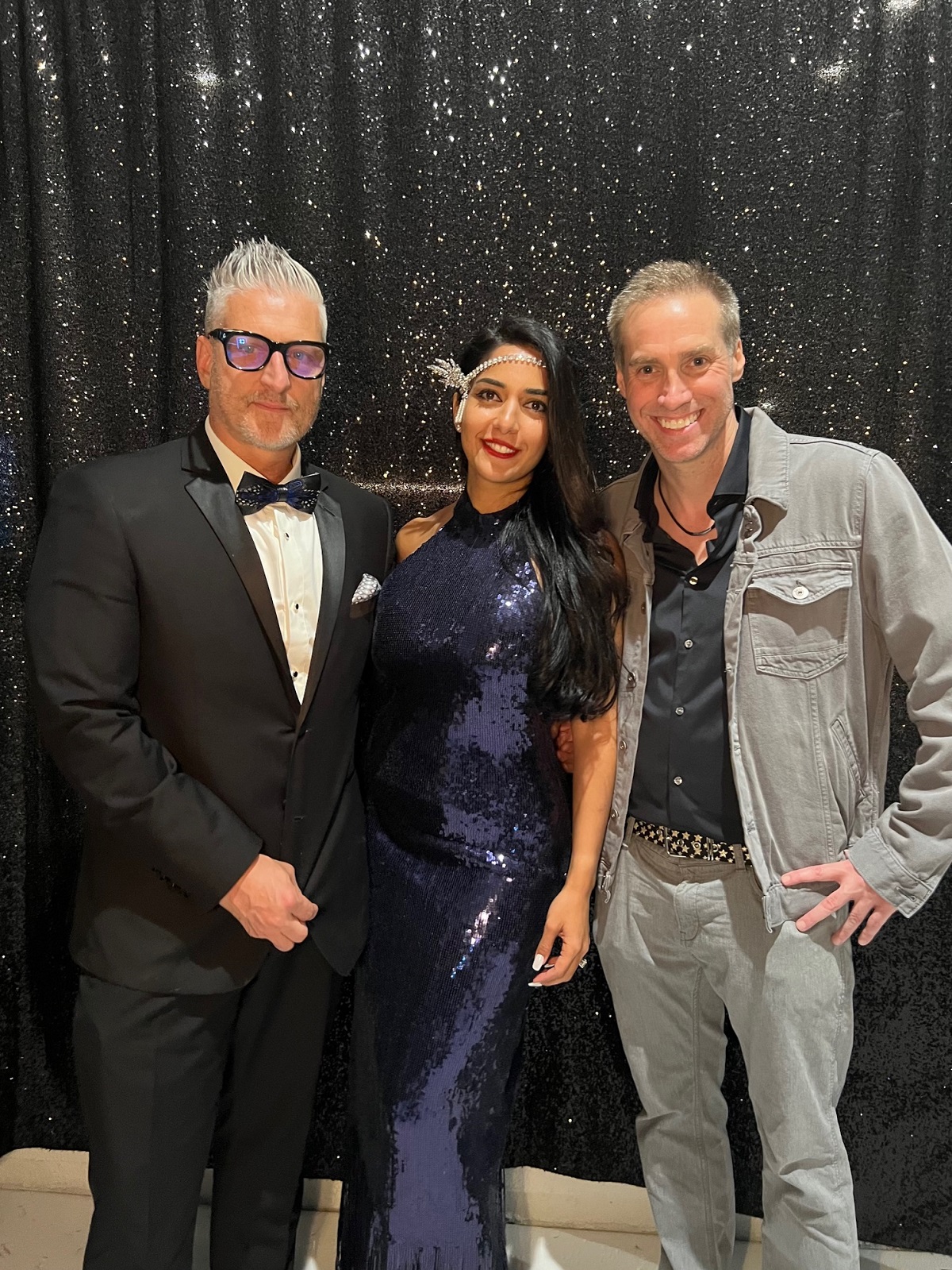 Photo of William Lewis, Majo Mansour, and Aaron Auxier.