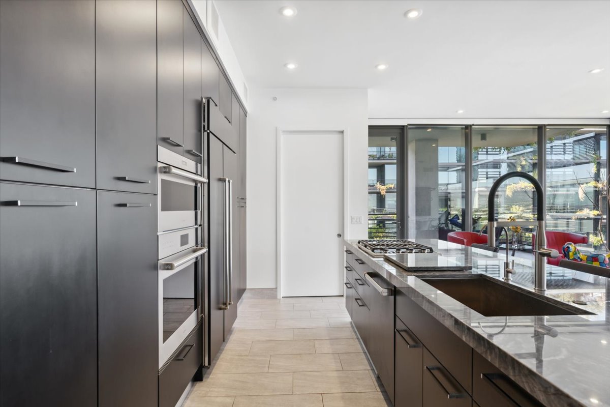 Kitchen in a luxury condo.