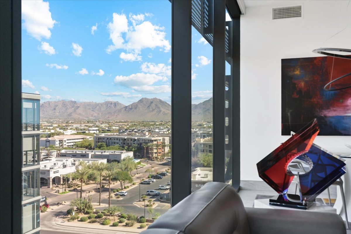 A penthouse condo at Optima Kierland.
