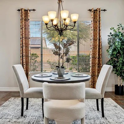 Dining room of a home for sale in the city of Litchfield Park.